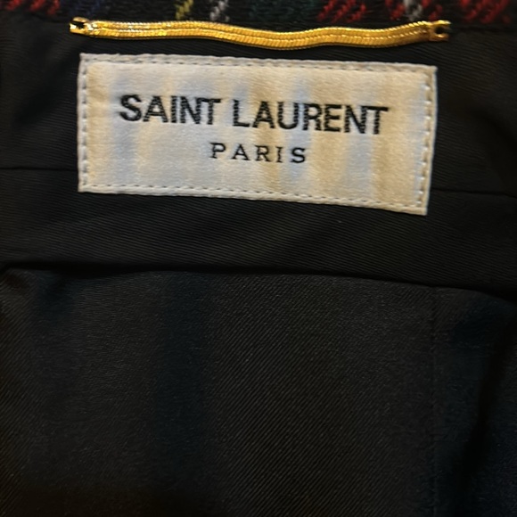 Saint Laurent Tartan-Check Pencil Skirt - Picture 12 of 16